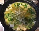 白菜と鶏ミンチの春雨スープ作り方7写真