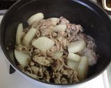 すき焼き風♪　厚揚げと豚肉と白ねぎの煮物作り方8写真