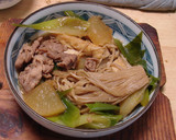 すき焼き風♪　厚揚げと豚肉と白ねぎの煮物作り方14写真