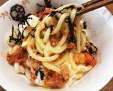 韓国の唐辛子ツナ缶で☆温玉辛ビビンうどん作り方5写真