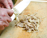 そば粉入り 香りごぼうと野菜のかき揚げ作り方1写真