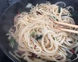 ほたるいかと色々野菜のペペロンチーノ作り方4写真