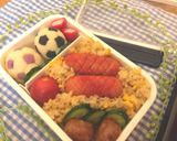 W杯サッカーボールマッシュポテトで応援作り方10写真
