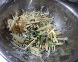 リンゴとサツマイモのかき揚げ作り方3写真