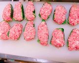 ピーマンの肉詰め♥特製ソース付き作り方6写真