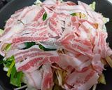 豚バラ野菜のフライパン蒸し作り方2写真
