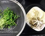 副菜に♩豆苗とキノコのさっぱりポン酢炒め作り方1写真