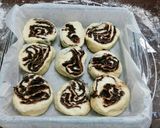 油脂類不使用のチョコマーブルパン作り方4写真