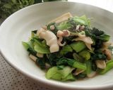 イカと青梗菜の炒め物作り方6写真