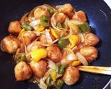 豚こま肉で☆なんちゃって肉団子？酢豚？作り方8写真