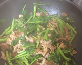 豚肉とケールのオイスター炒め♬作り方7写真