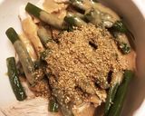 時短 蒸し鶏、胡麻しゃぶタレで棒棒鶏風作り方1写真