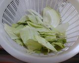 いかとキャベツのオイスターソース炒め作り方1写真