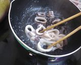 いかとキャベツのオイスターソース炒め作り方3写真