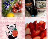 バルサミコソース♡苺とわさび菜のサラダ♪作り方1写真