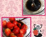 バルサミコソース♡苺とわさび菜のサラダ♪作り方2写真