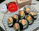 お花の飾り巻き寿司！節分！恵方巻にも！作り方13写真