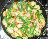 マリネ野菜炒め♪鶏むね肉簡単作り方13写真