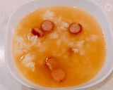 ブロッコリー入り、ソーセージスープご飯！作り方2写真