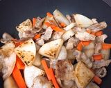 スナップエンドウと大根豚バラ肉の炒め煮♪作り方4写真