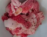 あたた生だしで牛肉のピーナッツ炒め作り方1写真