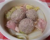 ヤーコンと長ねぎボール☆コンソメ煮作り方9写真