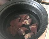 レバーとうずらの甘辛煮作り方1写真