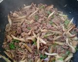 牛肉とキノコのセロリ煮作り方4写真