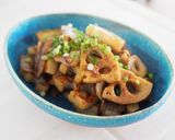 れんこんと豚バラ肉の炒め物作り方5写真