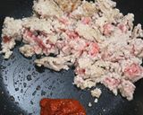 ふわふわたまごのひき肉あんかけ。作り方4写真