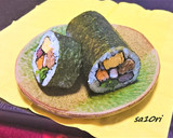 変り種！あっさりお蕎麦で巻き寿司！作り方11写真
