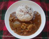 ざく切り玉葱豚バラスライスのカレーライス作り方5写真
