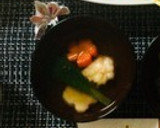 料亭風♪　海老しんじょうのお吸い物作り方16写真