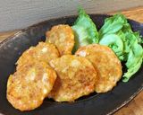 手づかみ食べに♪ ふわふわ人参ハンバーグ作り方4写真