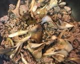 舞茸入り汁なし担々麺作り方5写真