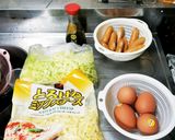 卵とウィンナーのチーズ炒め作り方1写真
