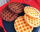 米粉ワッフルでお砂糖なしワッフルタワー作り方1写真