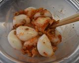 納豆キムチ餅（山形県　郷土料理アレンジ）作り方3写真