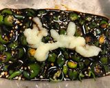 青唐辛子の醤油漬け(濃口醤油+にんにく)作り方3写真