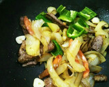 本格簡単野菜と牛肉のオイスターソース炒め作り方8写真