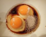 ホッキ貝とマツモの卵とじ作り方3写真