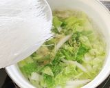 白菜とじゃがいもの春雨スープ作り方2写真