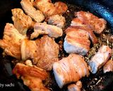 豚バラ肉の粒マスタード煮作り方2写真