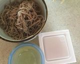 納豆と卵のぶっかけ蕎麦作り方1写真