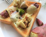 焼いも×白チョコトースト作り方5写真
