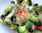 目玉焼き×ブロ×オリーブ✧和トースト作り方7写真