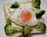 目玉焼き×ブロ×オリーブ✧和トースト作り方5写真