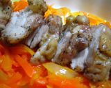 ♪蒸し鶏肉の豆板醤ドレッシング♪作り方4写真