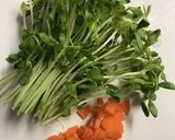 豆苗ともやしであっさりサラダ作り方1写真