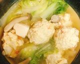ふわふわ鶏団子汁作り方5写真